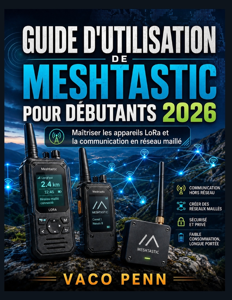 Guide d'Utilisation de Meshtastic Pour Débutants 2026: Maîtriser les appareils LoRa et la communication en réseau maillé cover