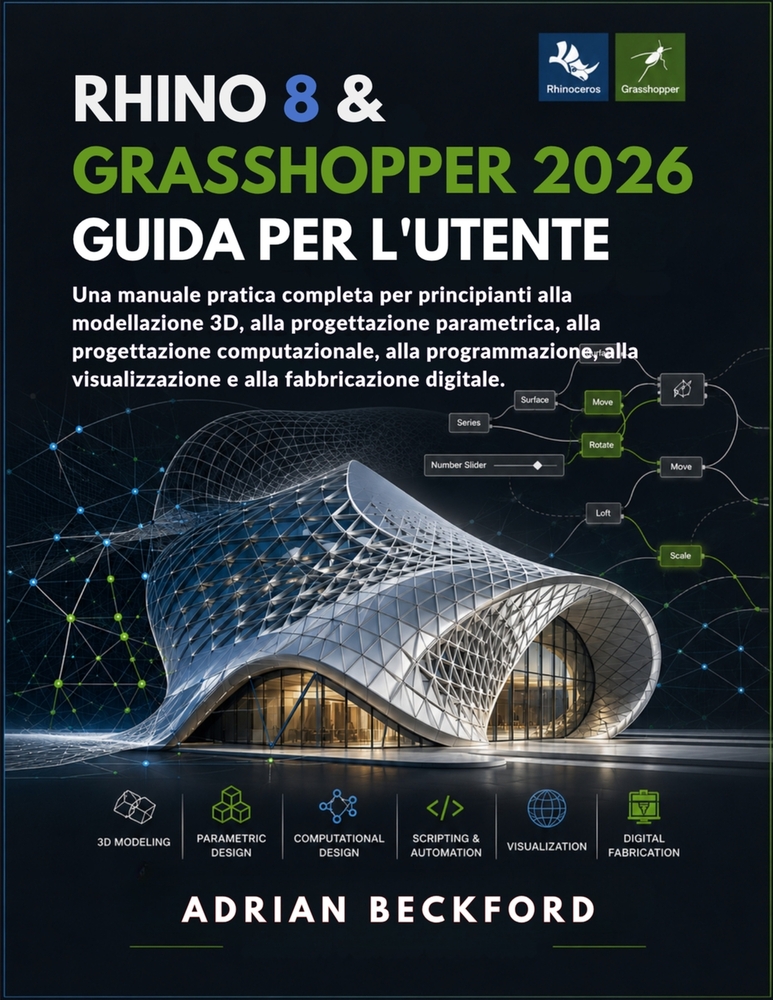 Rhino 8 & Grasshopper 2026 Guida per l'utente cover