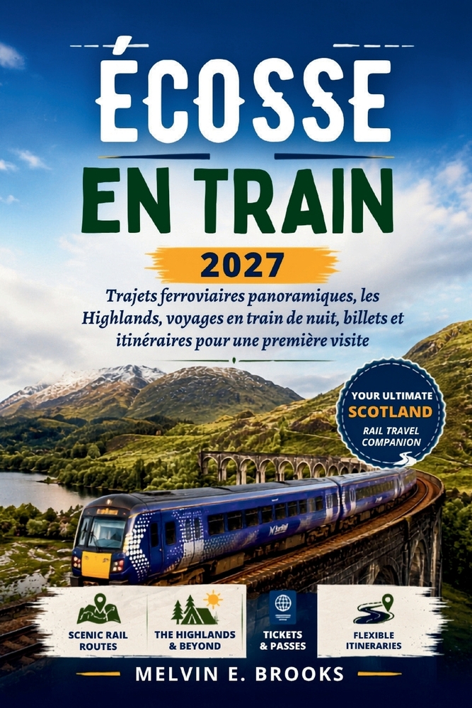 Écosse En Train 2027: Trajets ferroviaires panoramiques, les Highlands, voyages en train de nuit, billets et itinéraires pour une première visite cover
