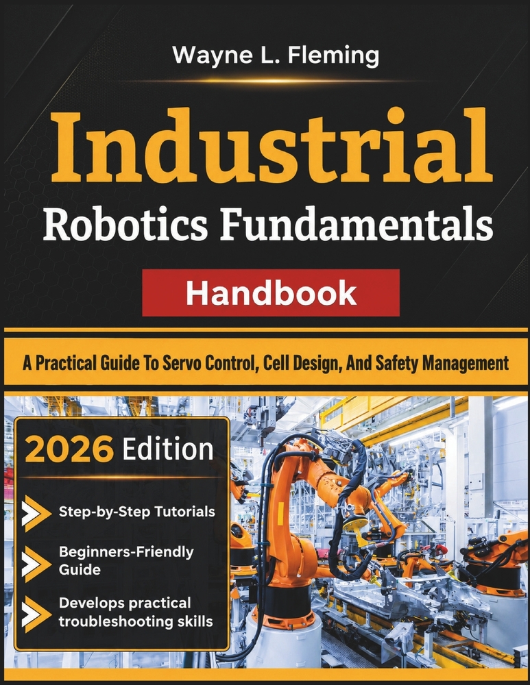Industrial Robotics Fundamentals Handbook: A Practical Guide To Servo Control, Cell Design, And Safety Management cover