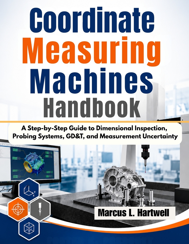 Coordinate Measuring Machines Handbook: A Step-by-Step Guide to Dimensional Inspection, Probing Systems, GD&T, and Measurement Uncertainty cover