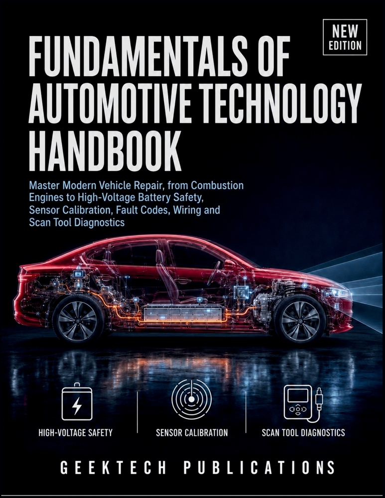 Fundamentals of Automotive Technology: Master Modern Vehicle Repair, from Combustion Engines to High-Voltage Battery Safety, Sensor Calibration, Fault cover