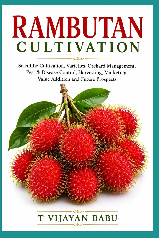 Rambutan Cultivation: Scientific Cultivation, Varieties, Orchard Management, Pest & Disease Control, Harvesting, Marketing, Value Addition and Future cover