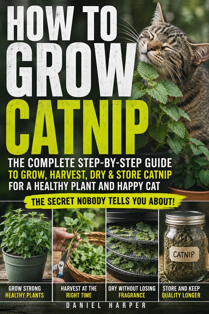 How To Grow Catnip: A Practical Guide to Growing Healthy Herbs From Seed, Containers & Cuttings, With Simple Care, Harvesting, Drying, Storage and Tip cover