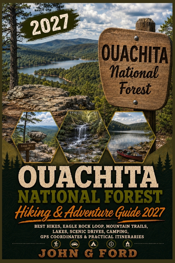 Ouachita National Forest Hiking & Adventure Guide 2027: Best Hikes, Eagle Rock Loop, Mountain Trails, Lakes, Scenic Drives, Camping, GPS Coordinates & cover