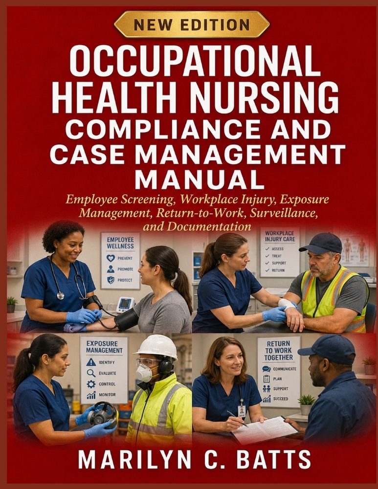 Occupational Health Nursing Compliance and Case Management Manual: Employee Screening, Workplace Injury, Exposure Management, Return-to-Work, Surveill cover