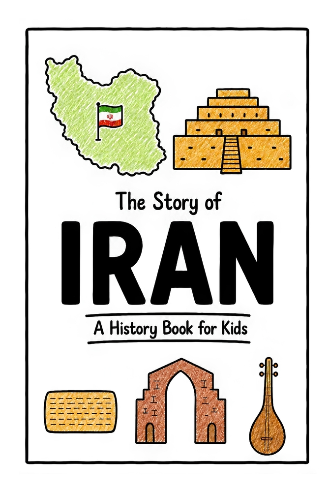 The Story of Iran - A History Book for Kids: A Fun, Educational, and Illustrated Journey Through Iranian History for Children and Curious Minds cover