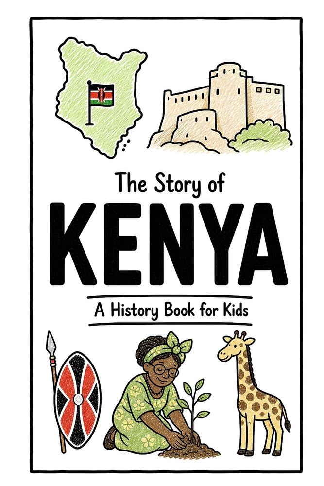 The Story of Kenya - A History Book for Kids: A Fun, Educational, and Illustrated Journey Through Kenyan History for Children and Curious Minds cover