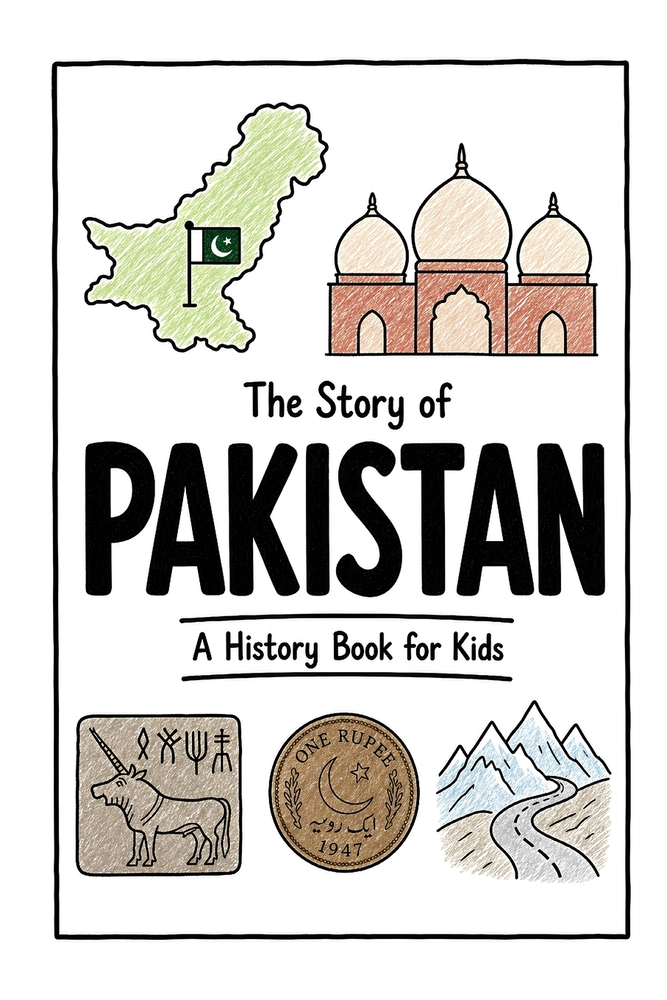 The Story of Pakistan - A History Book for Kids: A Fun, Educational, and Illustrated Journey Through Pakistani History for Children and Curious Minds cover