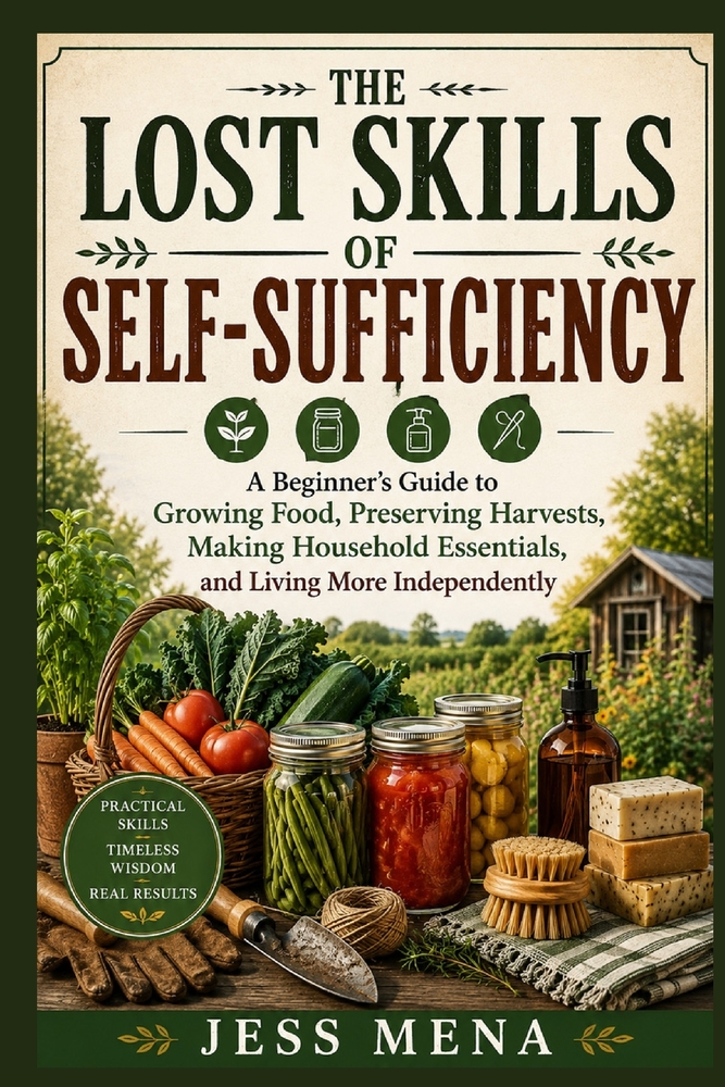 The Lost Skills Of Self-sufficiency: A Beginner's Guide to Growing Food, Preserving Harvests, Making Household Essentials, and Living More Independent cover