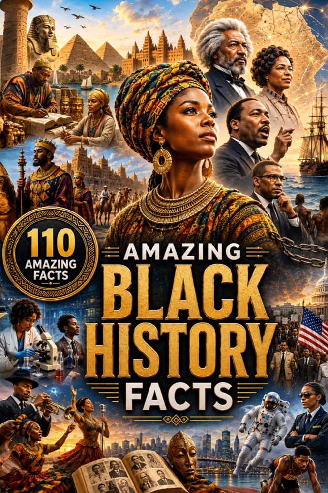 Amazing Black History Facts: 110 Stories of Black History, Culture, Leaders, Inventions, Civil Rights & Global Contributions cover