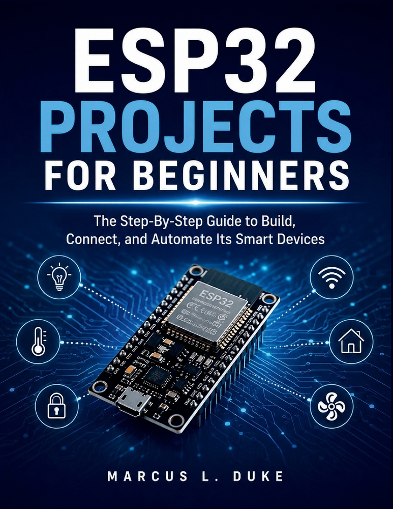ESP32 Projects For Beginners: The Step-By-Step Guide to Build, Connect, and Automate Its Smart Devices cover