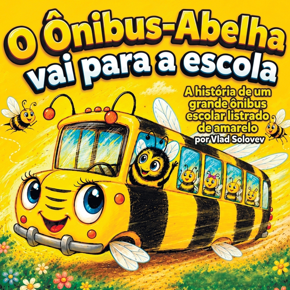 O Ônibus-Abelha vai para a escola: A história de um grande ônibus escolar listrado de amarelo cover
