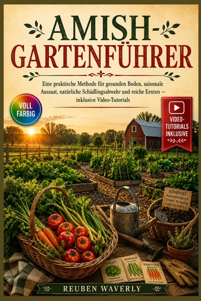 Amish- Gartenführer: Eine praktische Methode für gesunden Boden, saisonale Aussaat, natürliche Schädlingsabwehr und reiche Ernten - inklusive Video-Tu cover