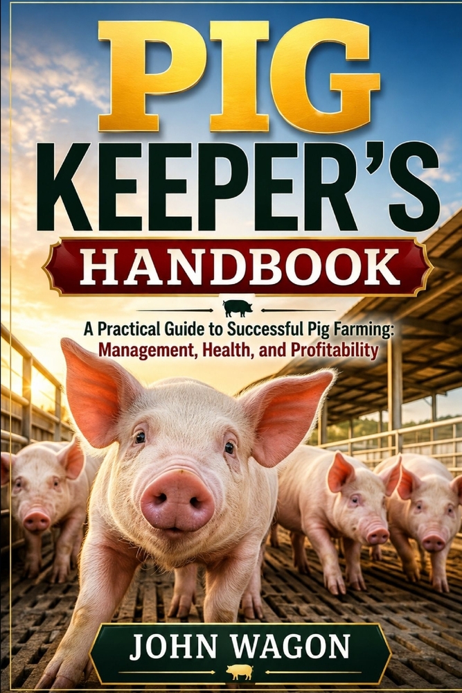 Pig Keeper's Handbook: A Practical Guide to Successful Pig Farming: Management, Health, and Profitability cover