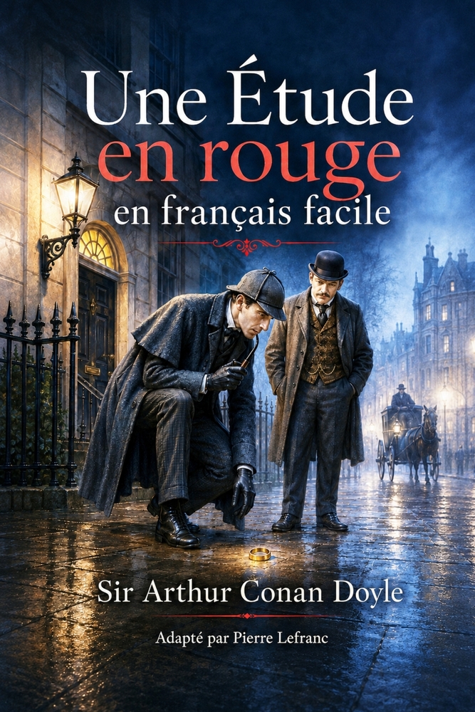 Une étude en rouge en Français Facile: French Graded Reader A2 - Learn French Through a Sherlock Holmes Story cover