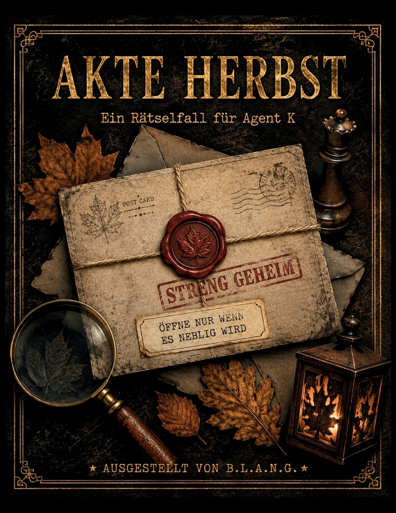 Akte Herbst: Detektiv-Rätselbuch für Kinder ab 9 Jahren: 33 knifflige Logikrätsel und Detektivaufgaben zum Miträtseln - ein spannendes Geschenk für cl cover