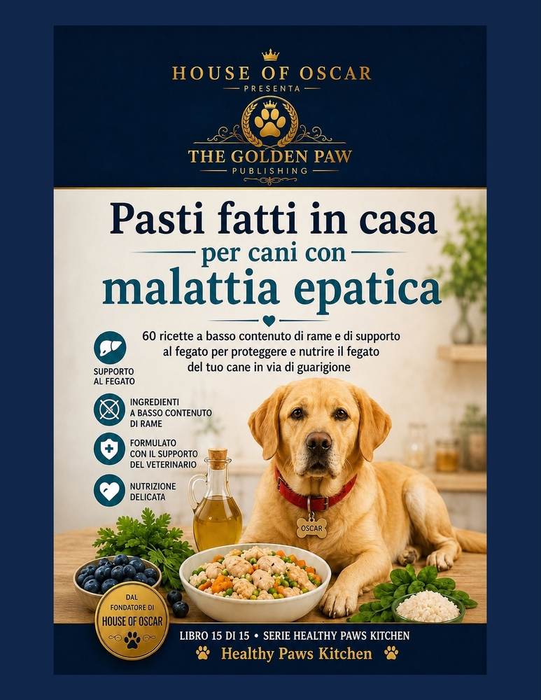 Pasti fatti in casa per cani con malattia epatica: 60 ricette a basso contenuto di rame e di supporto al fegato per proteggere e nutrire il fegato del cover