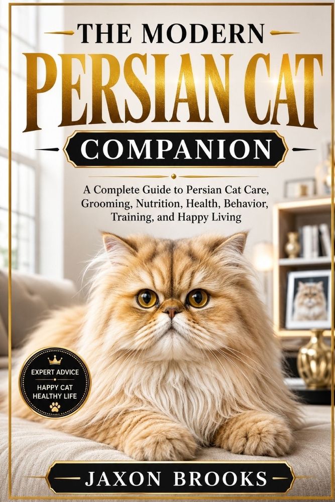 The Modern Persian Cat Companion: A Complete Guide to Persian Cat Care, Grooming, Nutrition, Health, Behavior, Training, and Happy Living cover