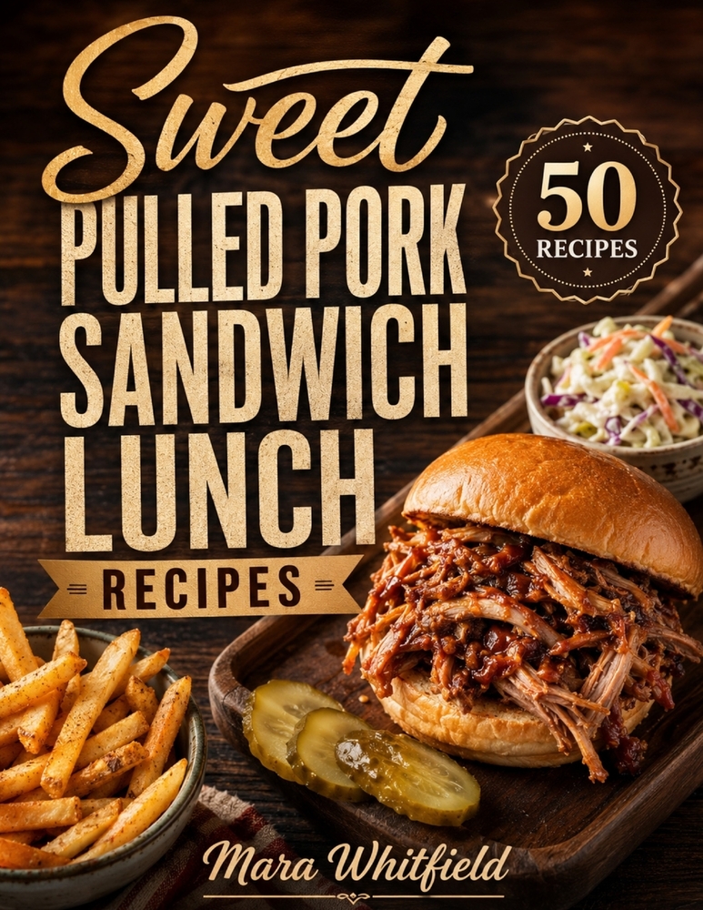 Sweet Pulled Pork Sandwiches Lunch Recipes: Savory Pulled Pork Sandwiches with Bold Sauces and Toppings cover