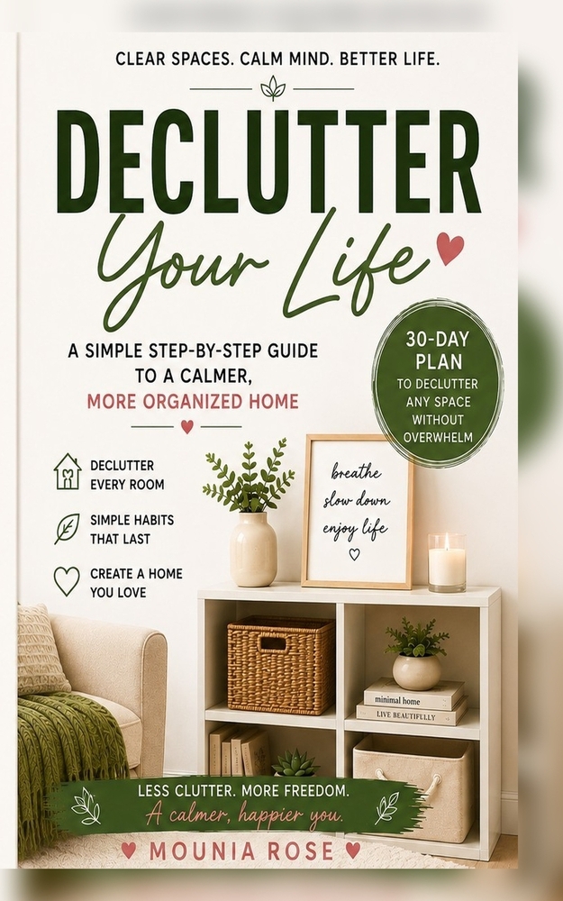 Declutter Your Life: A Simple Step-by-Step Guide to a Calmer, More Organized Home cover
