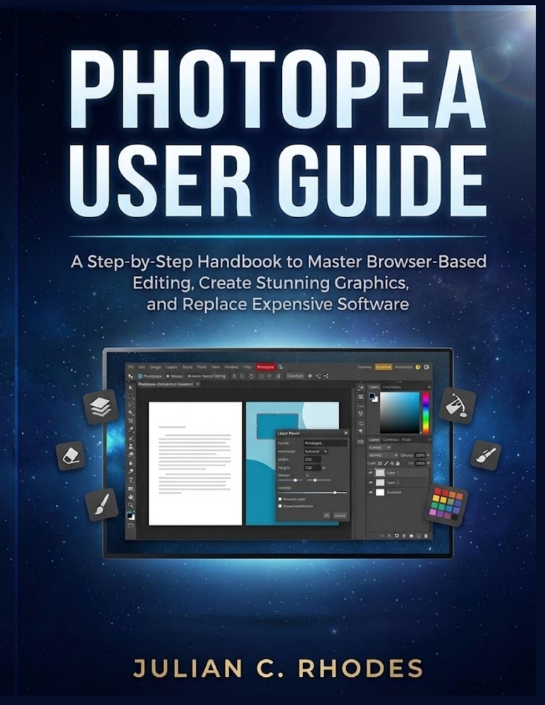 Photopea User Guide: A Step-by-Step Handbook to Master Browser-Based Editing, Create Stunning Graphics, and Replace Expensive Software cover