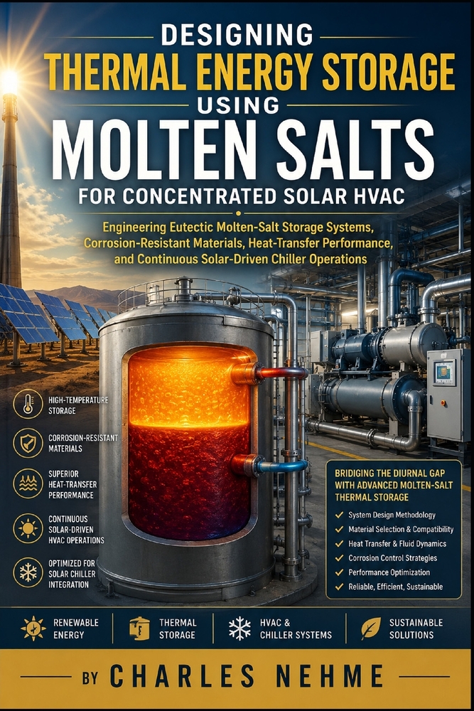 Designing Thermal Energy Storage Using Molten Salts for Concentrated Solar HVAC: Engineering Eutectic Molten-Salt Storage Systems, Corrosion-Resistant cover