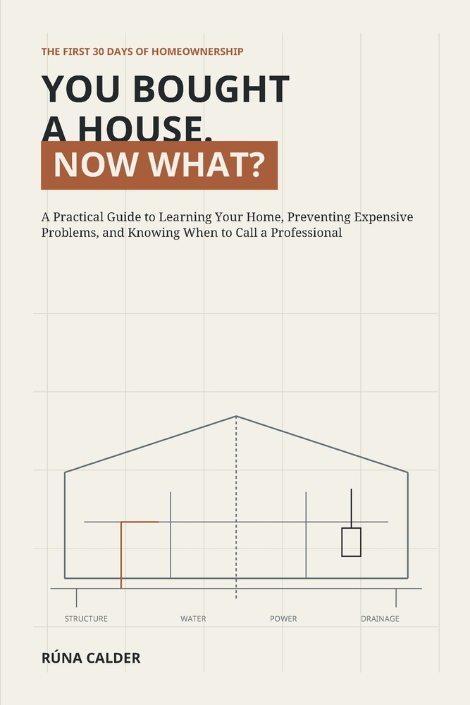 You Bought a House. Now What?: The First 30 Days: A Practical Guide to Learning Your Home, Preventing Expensive Problems, and Knowing When to Call a P cover