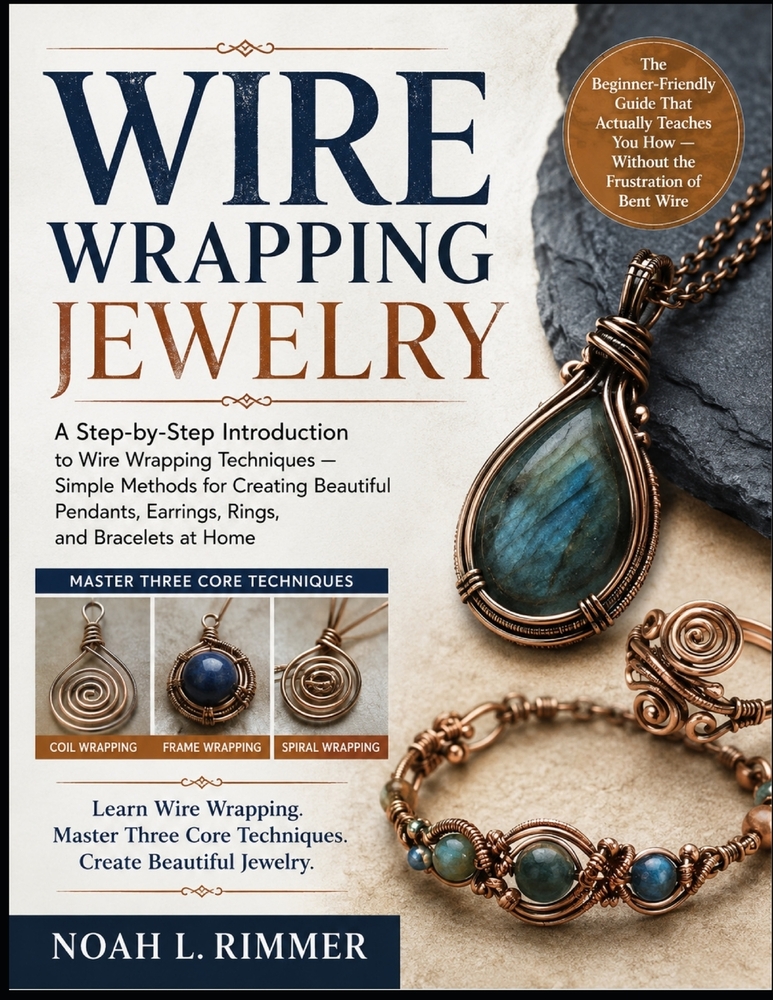 Wire Wrapping Jewelry: A Step-by-Step Introduction to Wire Wrapping Techniques - Simple Methods for Creating Beautiful Pendants, Earrings, Rings, and cover