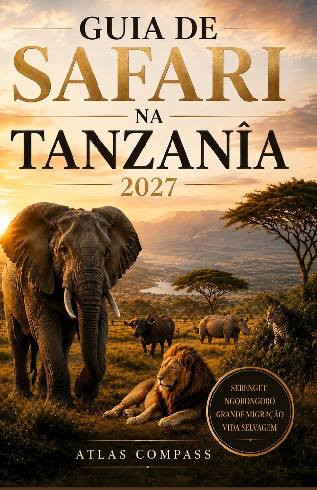 Guia de Safari Na Tanzânia: Serengeti e Cratera de Ngorongoro: um guia prático para preparar sua viagem, acompanhar a Grande Migração, escolher roteir cover