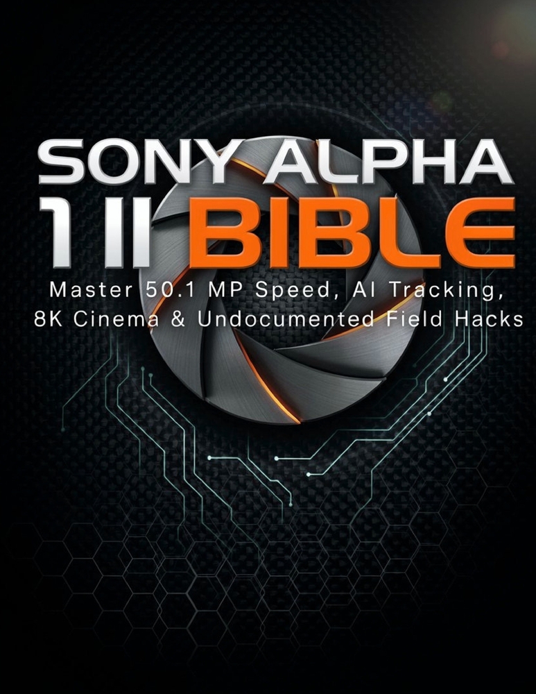 Sony Alpha 1 II Bible: Master 50.1 MP Speed, AI Tracking, 8K Cinema & Undocumented Field Hacks cover