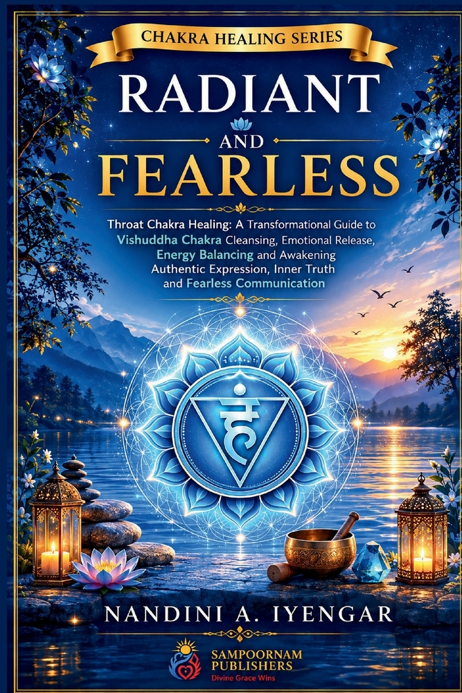 Radiant and Fearless: Throat Chakra Healing: A Transformational Guide to Vishuddha Chakra Cleansing, Emotional Release, Energy Balancing and Awakening cover