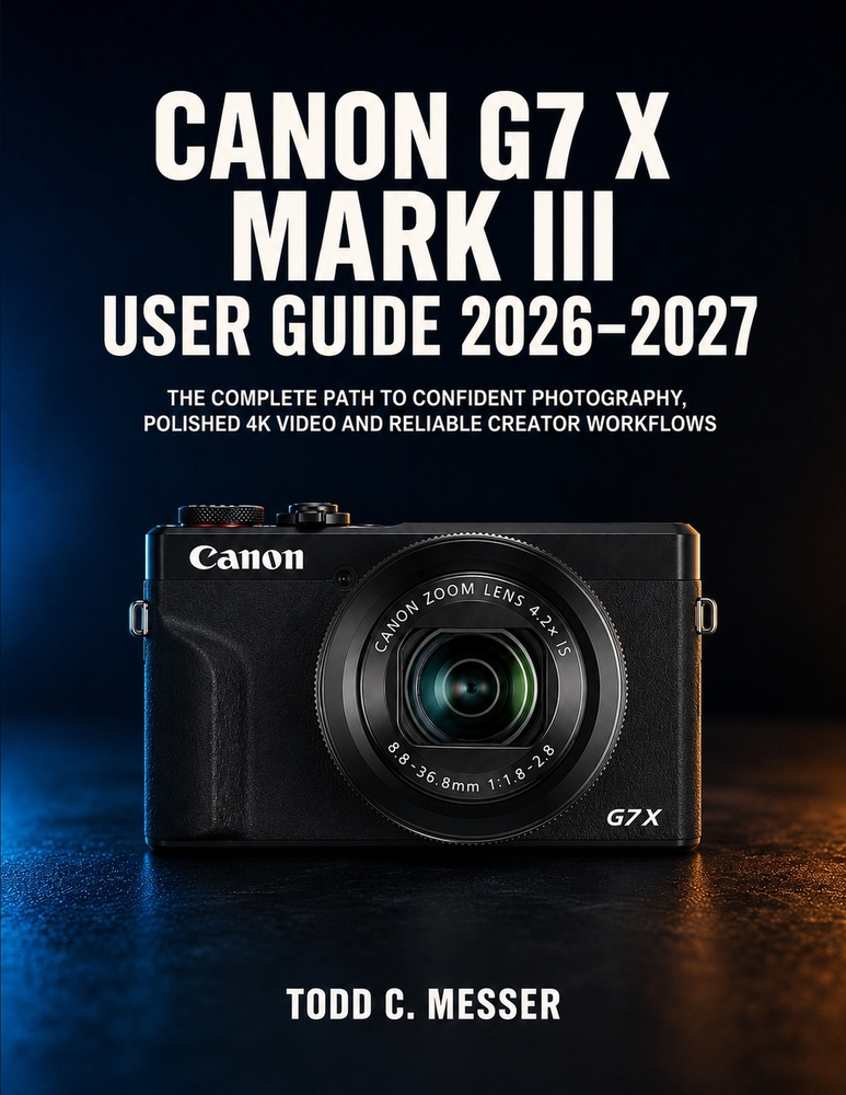 Canon G7 X Mark III User Guide 2026-2027: The Complete Path to Confident Photography, Polished 4K Video and Reliable Creator Workflows cover