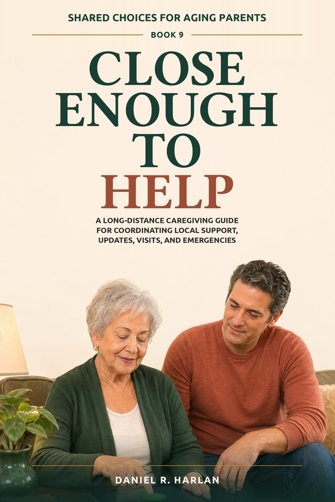 Close Enough to Help: A Long-Distance Caregiving Guide for Coordinating Local Support, Updates, Visits, and Emergencies cover