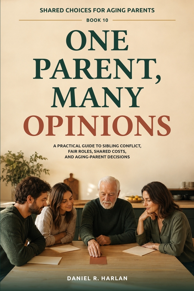 One Parent, Many Opinions: A Practical Guide to Sibling Conflict, Fair Roles, Shared Costs, and Aging-Parent Decisions cover