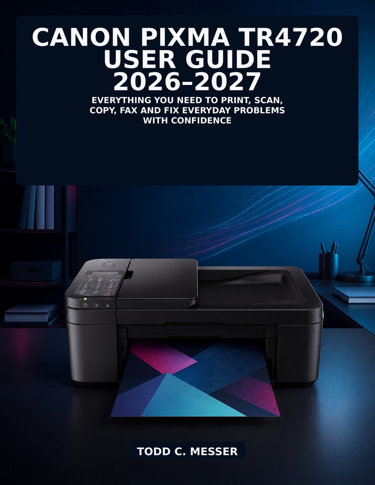 Canon PIXMA TR4720 User Guide 2026-2027: Everything You Need to Print, Scan, Copy, Fax and Fix Everyday Problems with Confidence cover