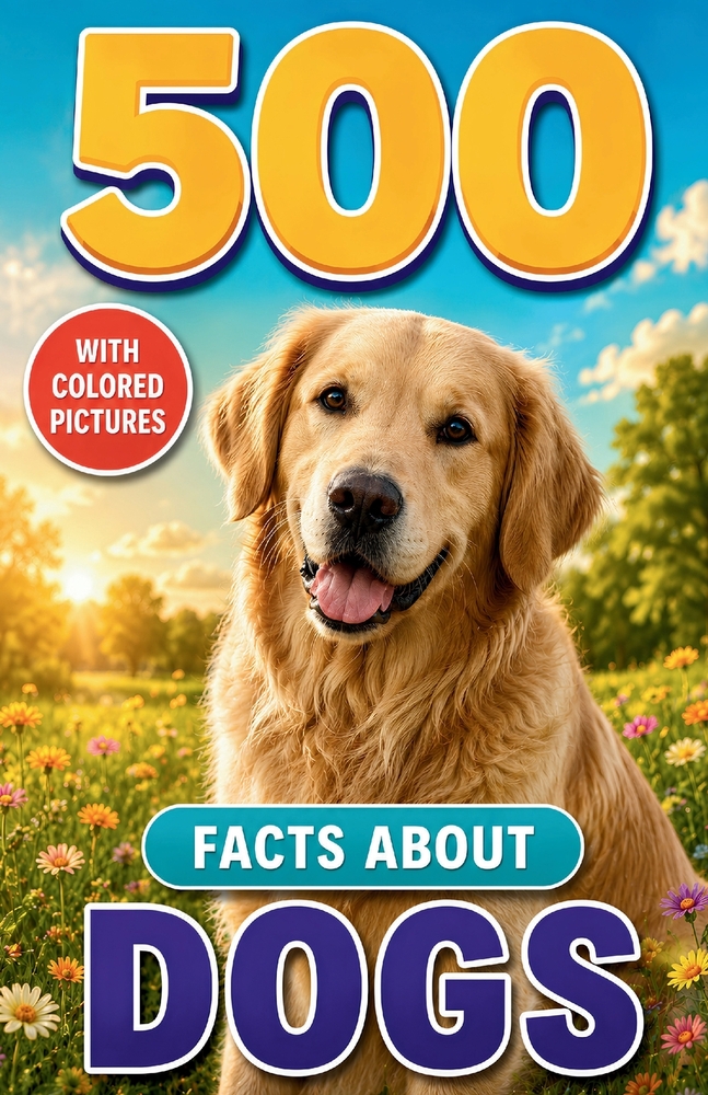 500 Fascinating Facts About Dogs: Canine Wonders, Hidden Abilities, Breed Origins, and Incredible Everyday Behavior, Gift For Kids and Adults cover