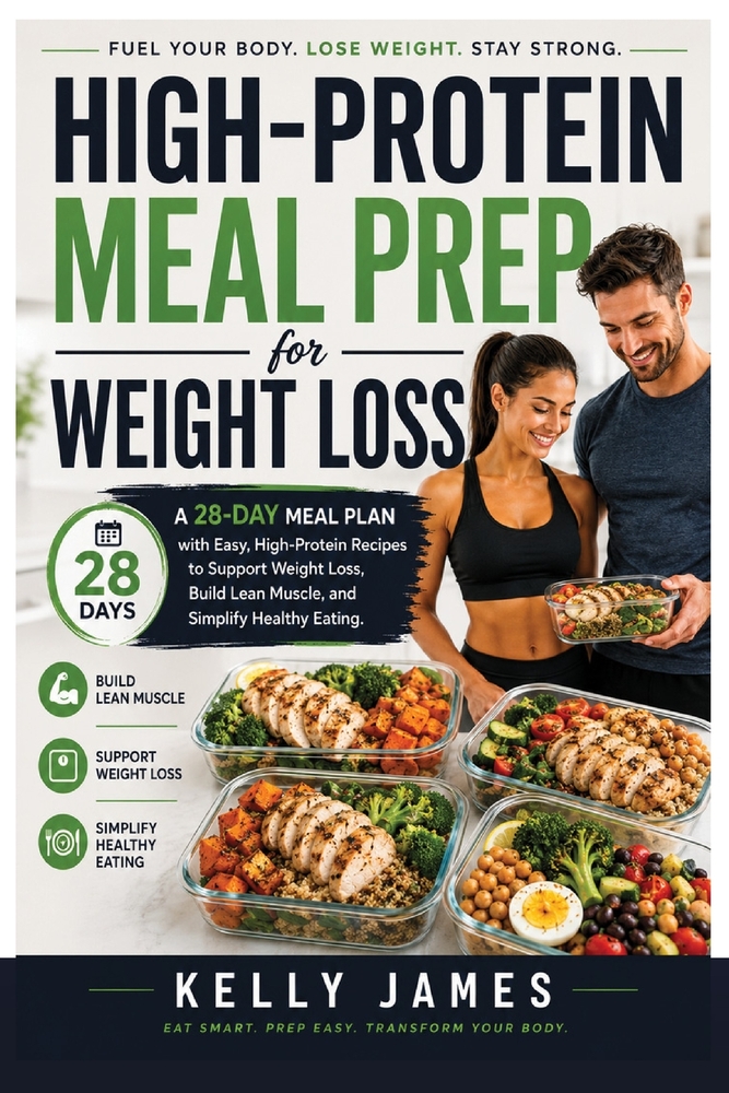 High-Protein Meal Prep for Weight Loss: 30-Day Meal Plans, Easy Recipes, Smart Grocery Lists, and Simple Strategies for Losing Weight and Eating Healt cover