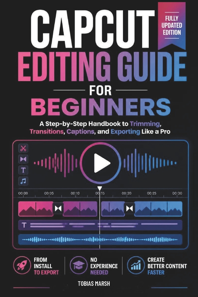 CapCut Editing Guide for Beginners: Master Video Creation, Transitions, Effects and Mobile Content Editing Step by Step cover