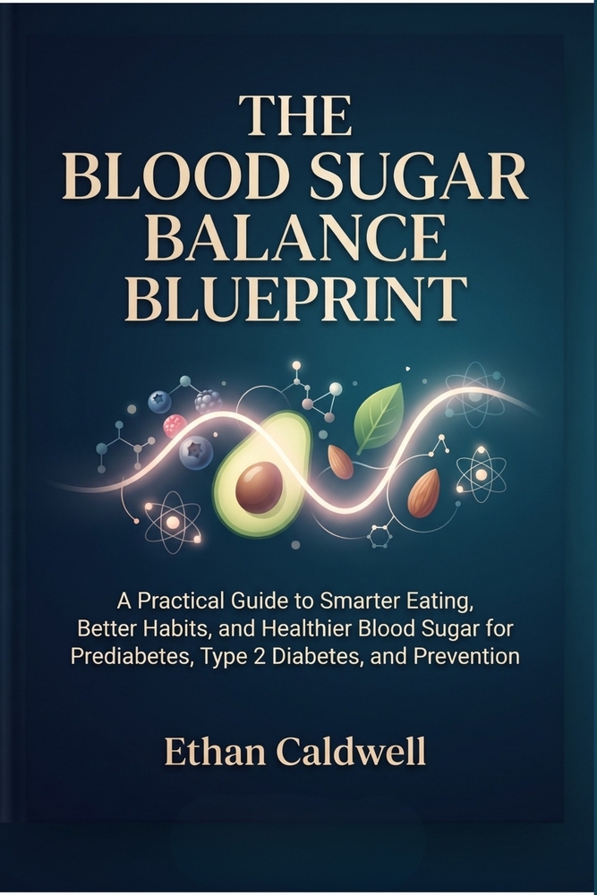 The Blood Sugar Balance Blueprint: A Practical Guide to Smarter Eating, Better Habits, and Healthier Blood Sugar for Prediabetes, Type 2 Diabetes, and cover
