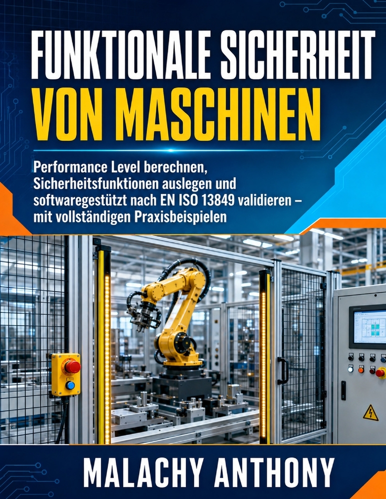 Funktionale Sicherheit von Maschinen: Performance Level berechnen, Sicherheitsfunktionen auslegen und softwaregestützt nach EN ISO 13849 validieren - cover