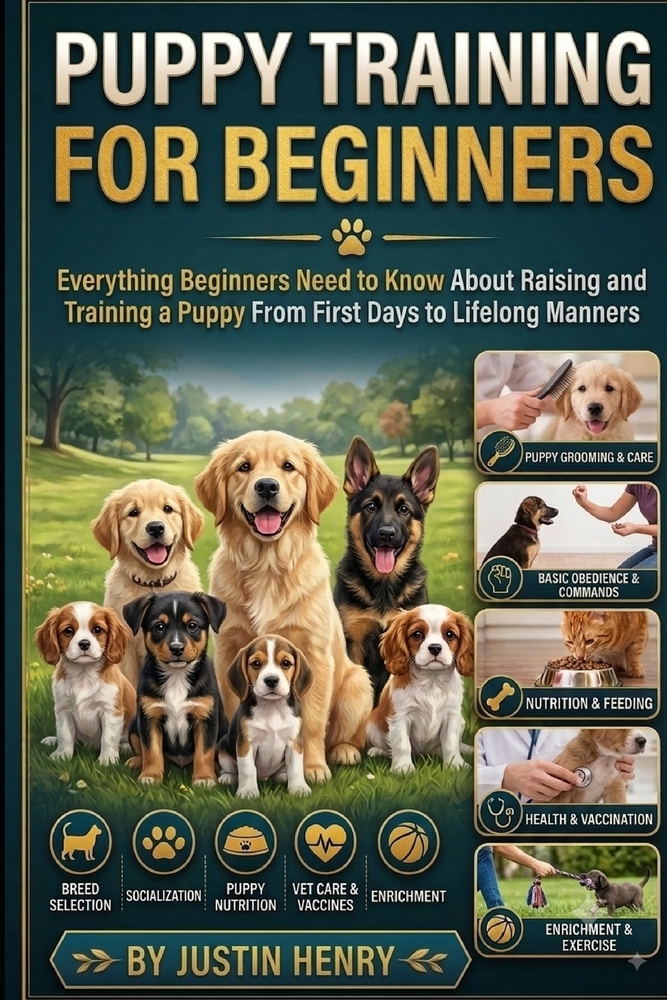 Puppy Training for Beginners: Everything Beginners Need to Know About Raising and Training a Puppy From First Days to Lifelong Manners cover