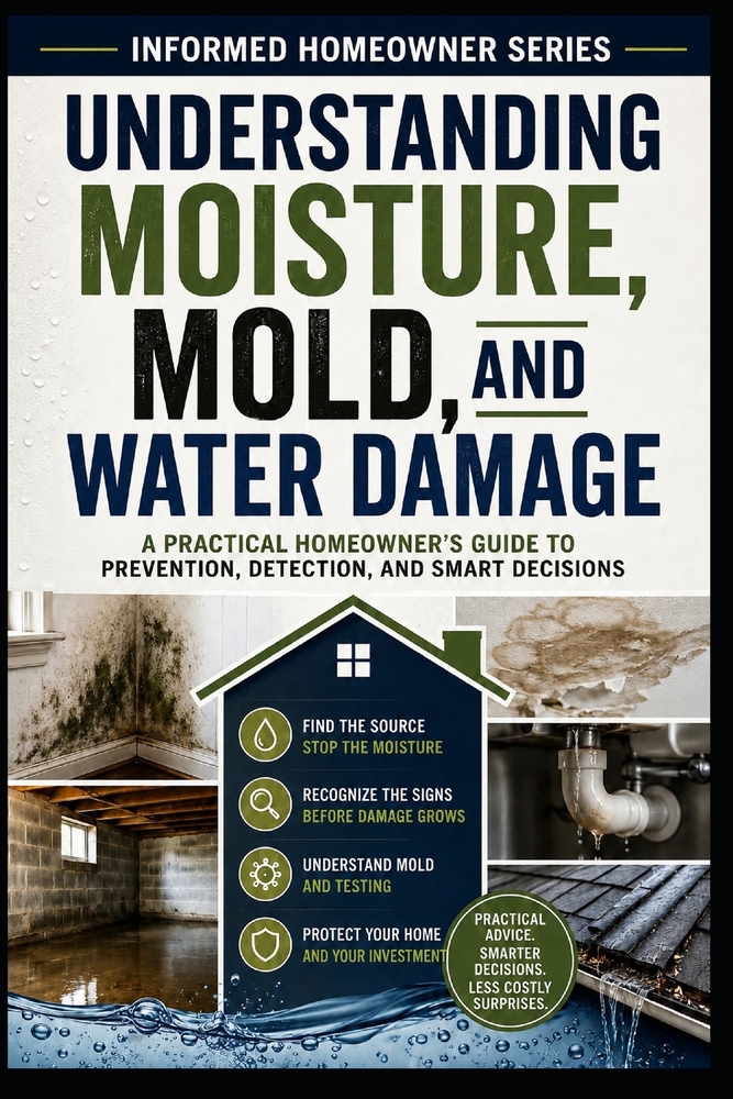 Understanding Moisture, Mold, and Water Damage: A Practical Homeowner's Guide to Prevention, Detection, and Smart Decisions cover
