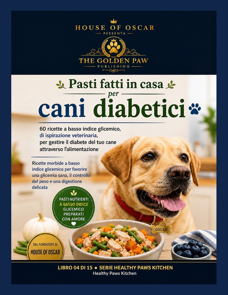 Repas faits maison pour chiens diabétiques: 60 recettes à index glycémique bas, inspirées par des vétérinaires, pour aider à gérer le diabète de votre cover