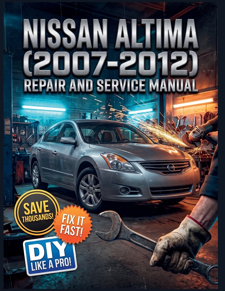 Nissan Altima (2007-2012) Repair and Service Manual: The Complete Illustrated Step-by-Step Guide to Dealership-Level Diagnostics, Routine Maintenance, cover