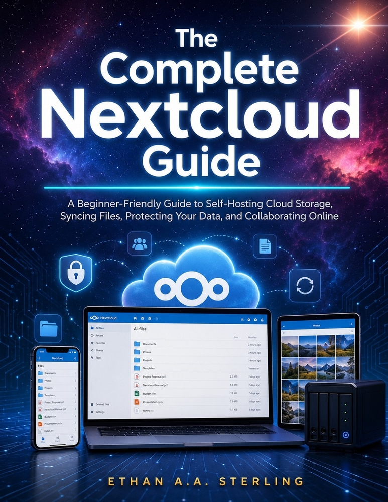 The Complete Nextcloud Guide: A Beginner-Friendly Guide to Self-Hosting Cloud Storage, Syncing Files, Protecting Your Data, and Collaborating Online cover