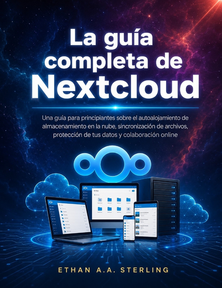La guía completa de Nextcloud: Una guía para principiantes sobre el autoalojamiento de almacenamiento en la nube, sincronización de archivos, protecci cover