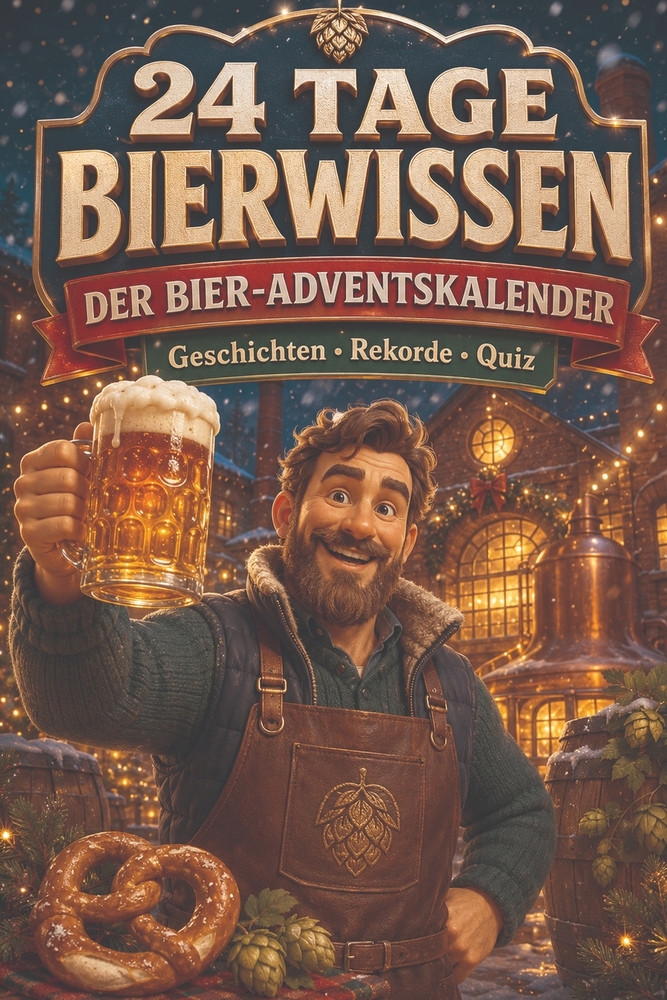 Der Bier-Adventskalender - Geschichten, Rekorde und Quiz: 24 Tage Bierwissen das Geschenk für Männer und Frauen cover