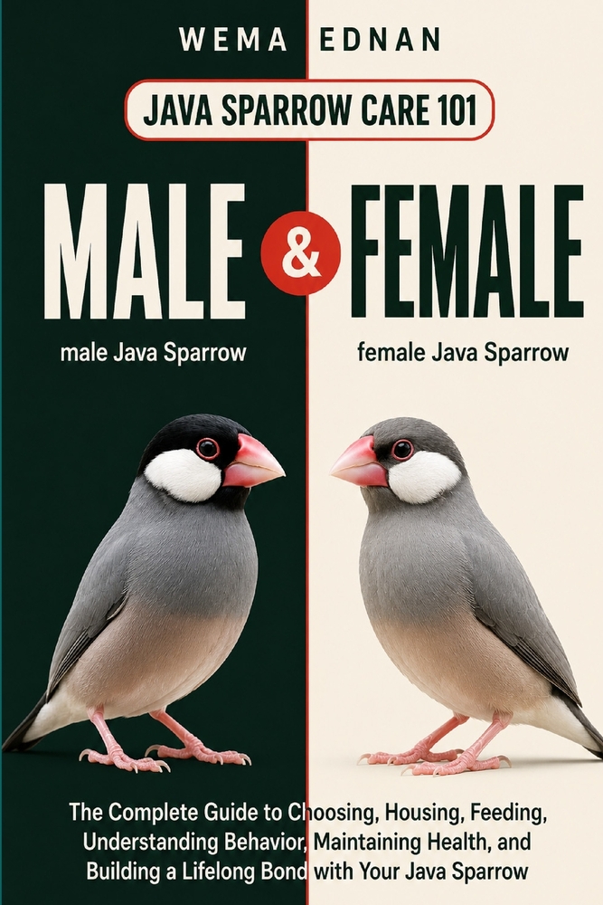 Java Sparrow Care 101: The Complete Guide to Choosing, Housing, Feeding, Understanding Behavior, Maintaining Health, and Building a Lifelong Bond with cover