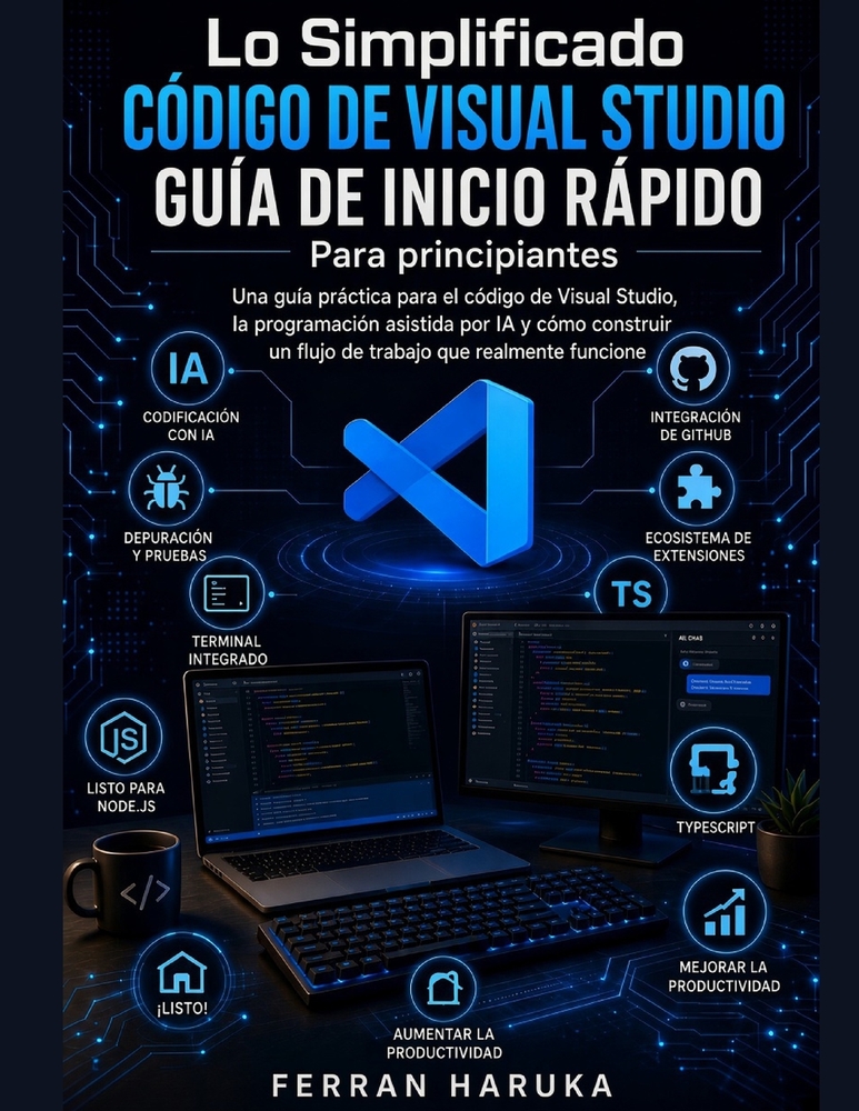Lo Simplificado CÓDIGO DE VISUAL STUDIO GUÍA DE INICIO RÁPIDO Para principiantes: Una guía práctica para el código de Visual Studio, la programación a cover